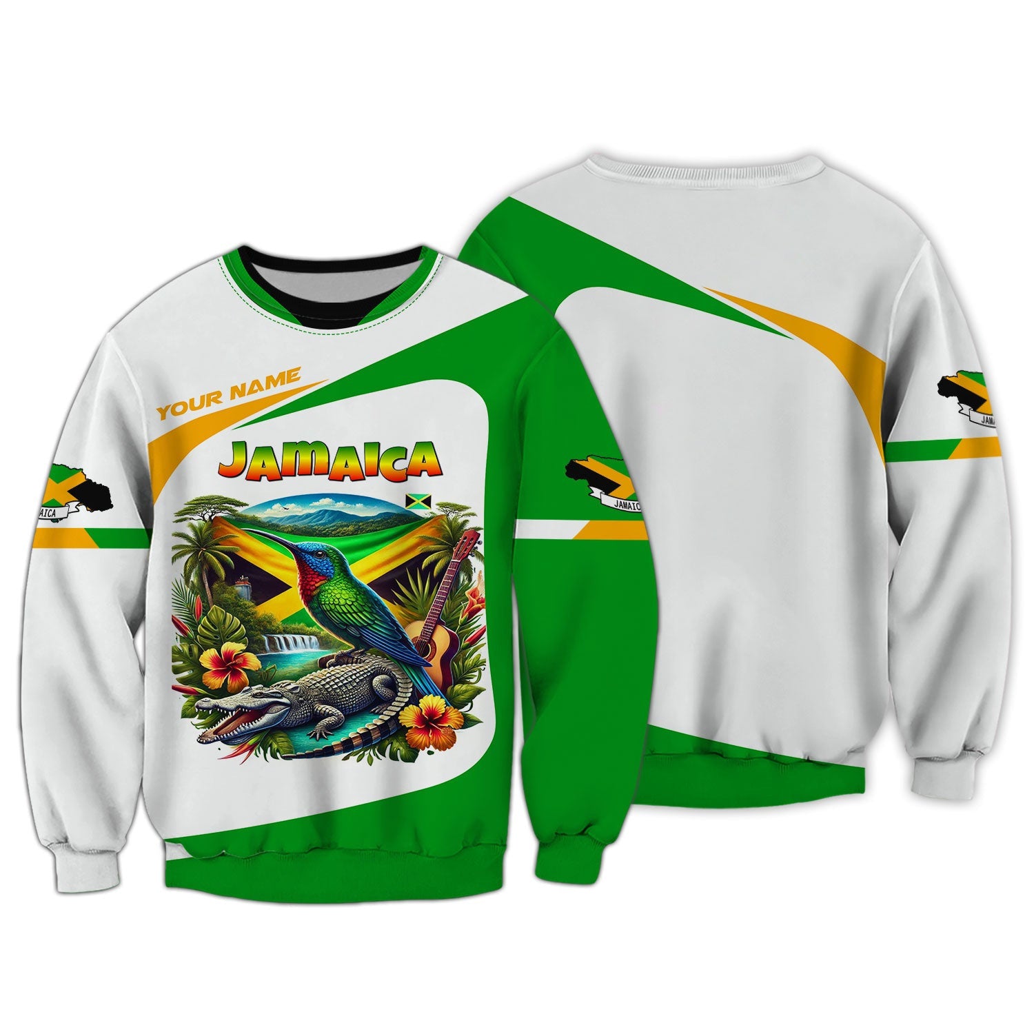 3D Full Print Jamaica Shirt Personalized Name Gift For Jamaica Lovers