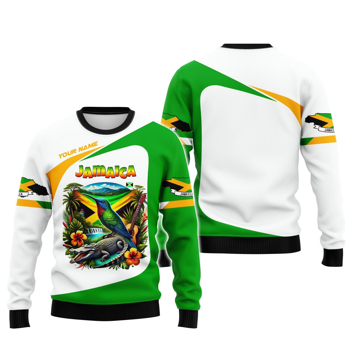 3D Full Print Jamaica Shirt Personalized Name Gift For Jamaica Lovers