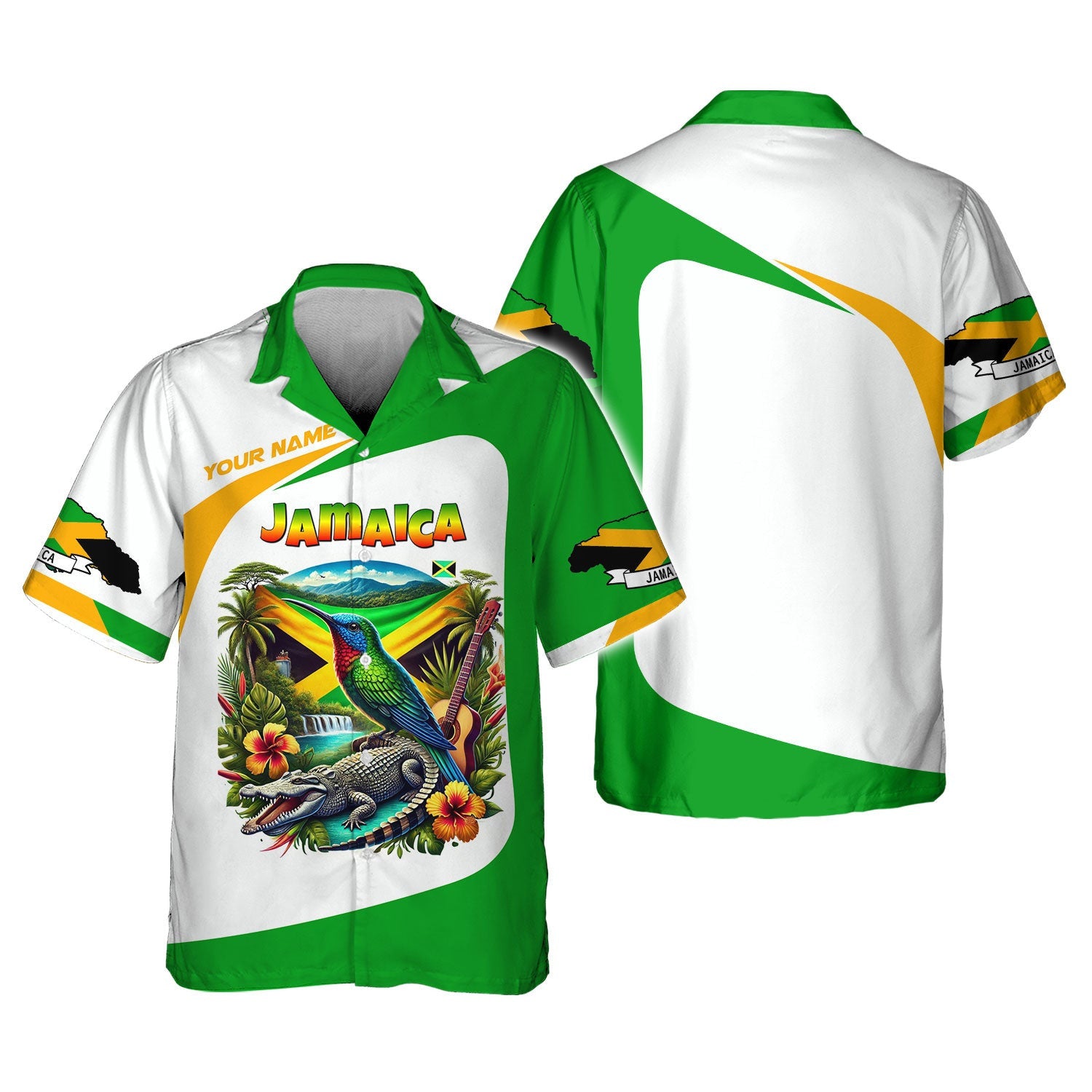 3D Full Print Jamaica Shirt Personalized Name Gift For Jamaica Lovers