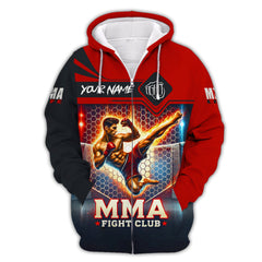 3D Full Print MMA Shirt Personalized Name Gift For MMA Lovers