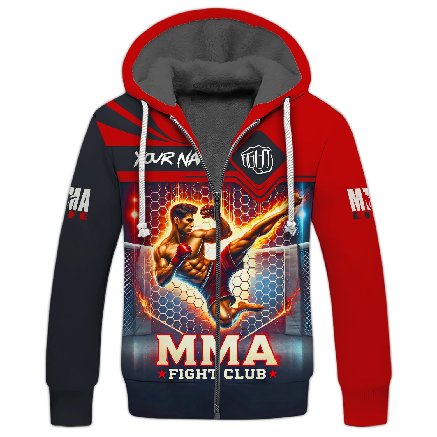 3D Full Print MMA Shirt Personalized Name Gift For MMA Lovers