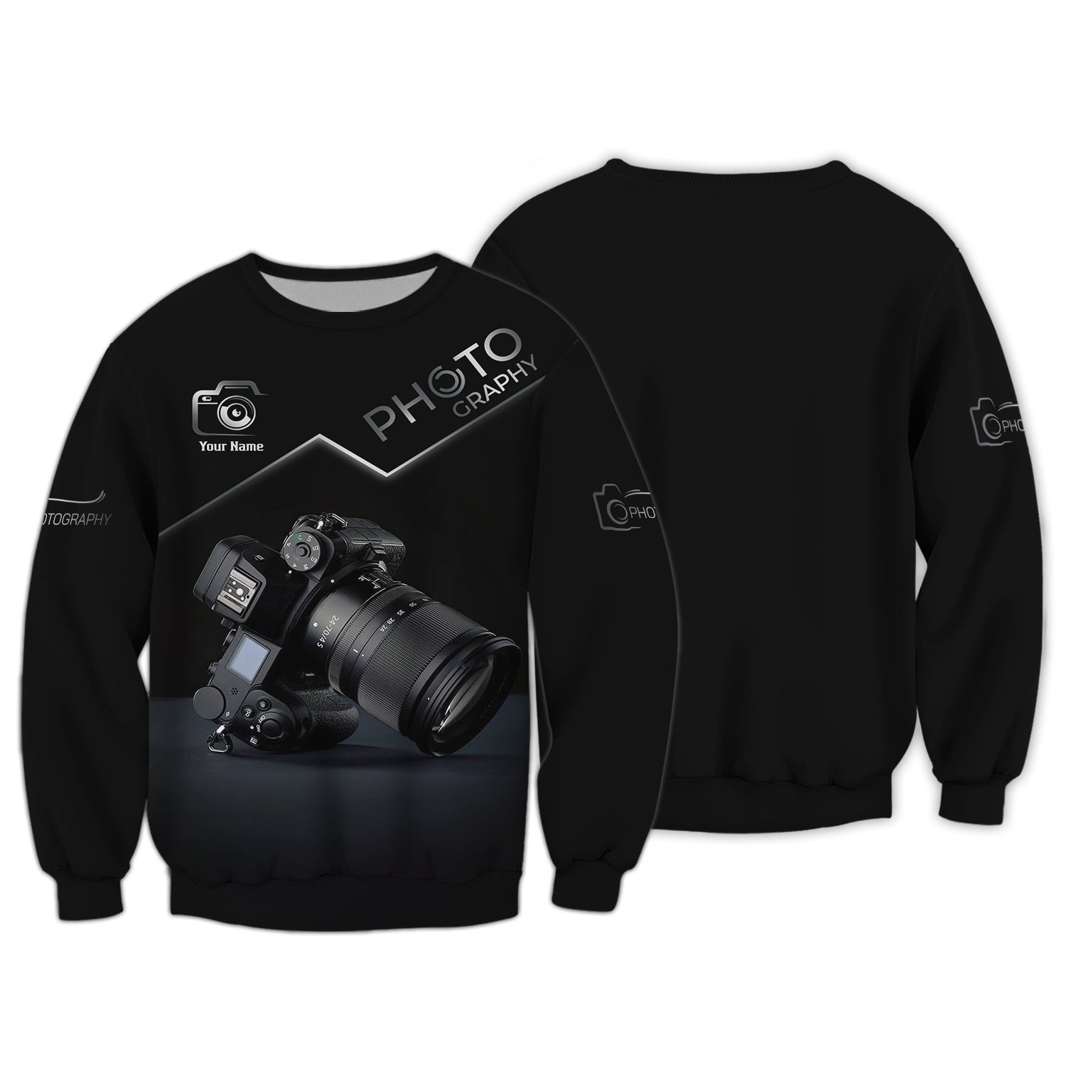 3D Full Print Photography Shirt Personalized Name Gift For Photographer Lovers