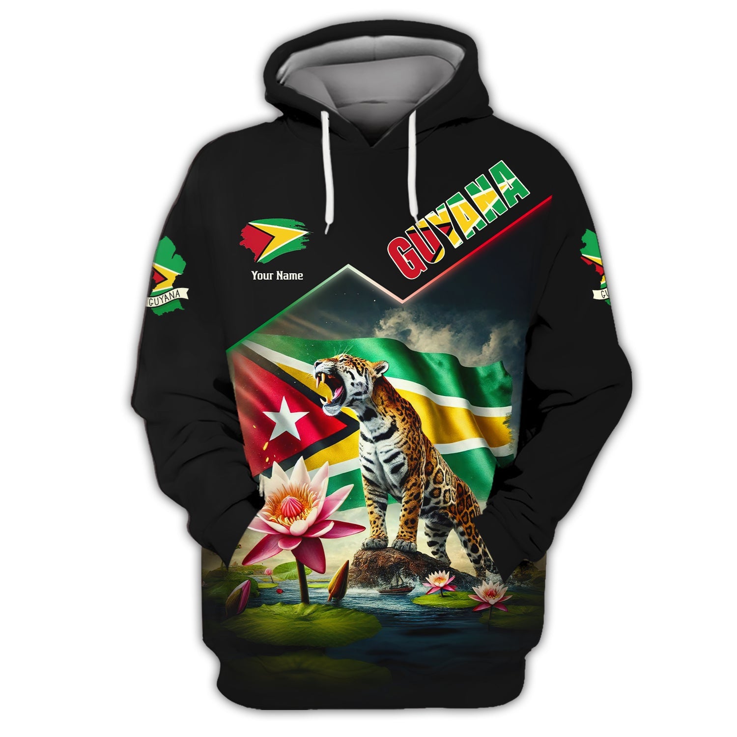 3D Full Print Guyana Shirt Personalized Name Gift For Guyana Lovers