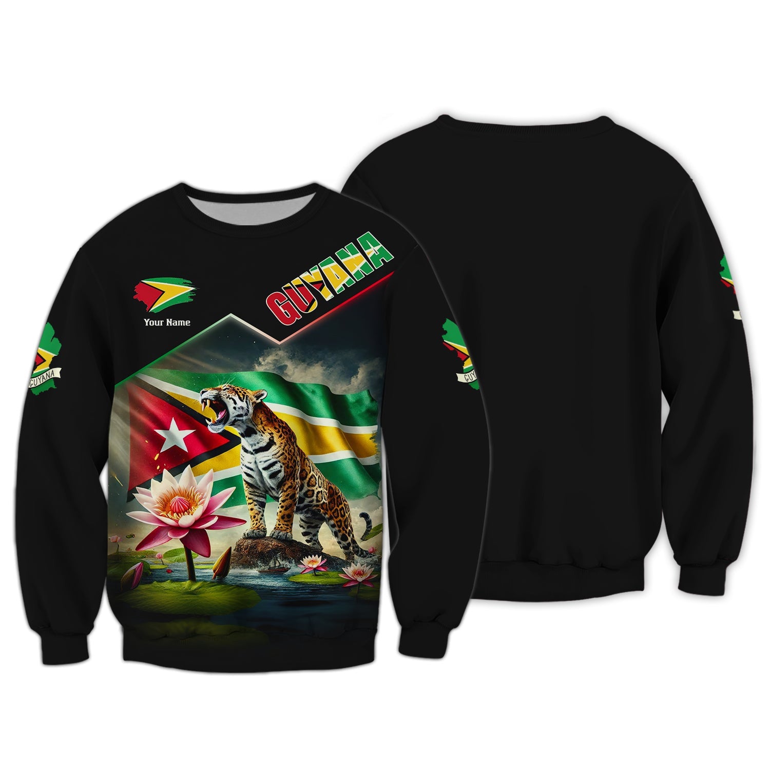 3D Full Print Guyana Shirt Personalized Name Gift For Guyana Lovers