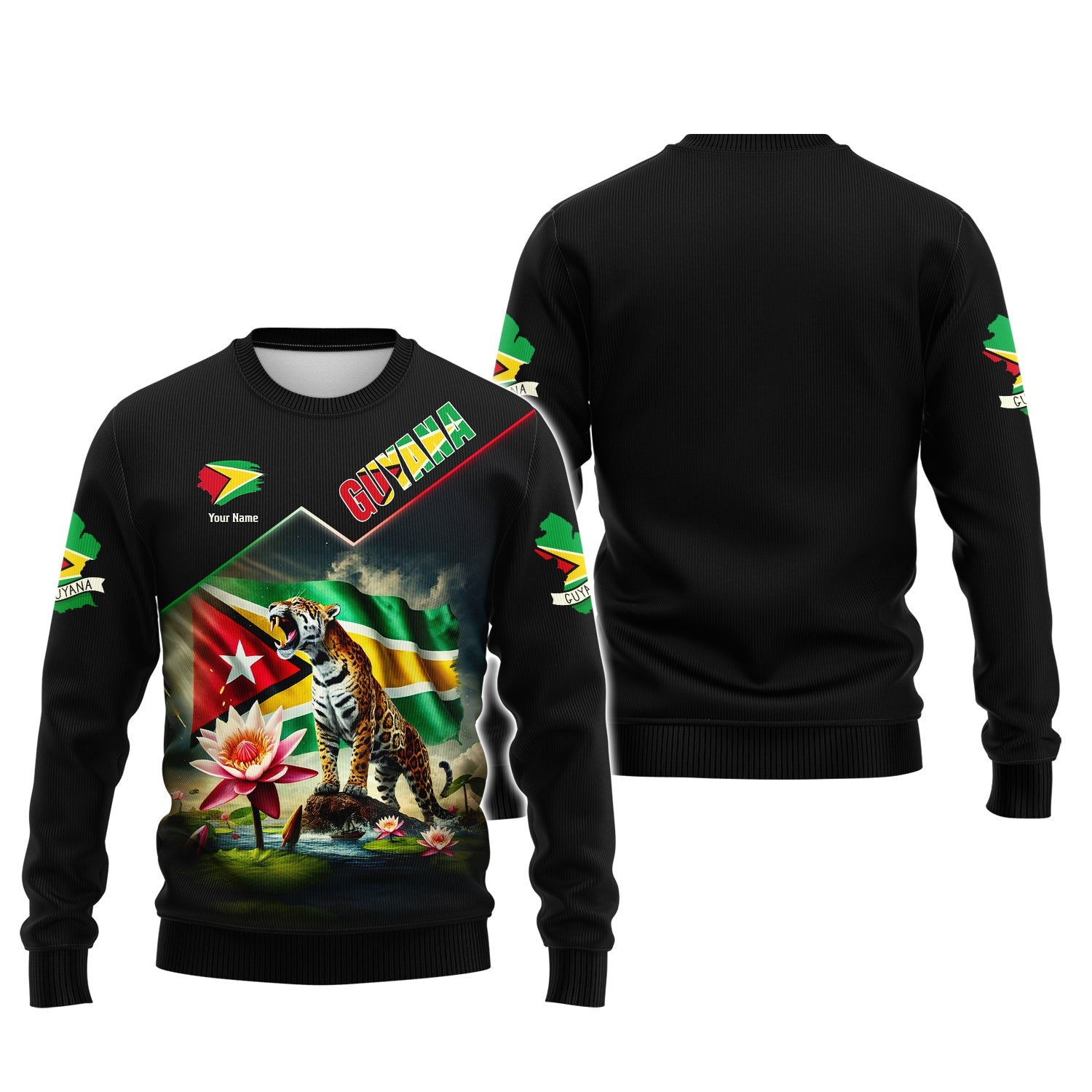 3D Full Print Guyana Shirt Personalized Name Gift For Guyana Lovers