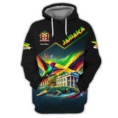 3D Full Print National Pride Of Jamaica Shirts Personalized Name Gift For Jamaican Lovers