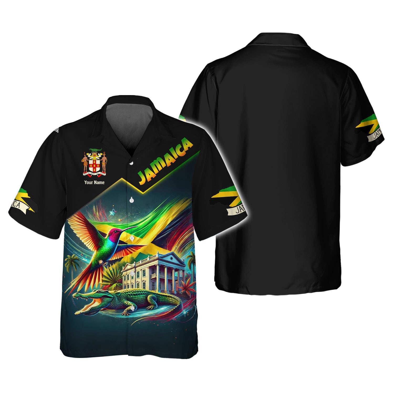 3D Full Print National Pride Of Jamaica Shirts Personalized Name Gift For Jamaican Lovers