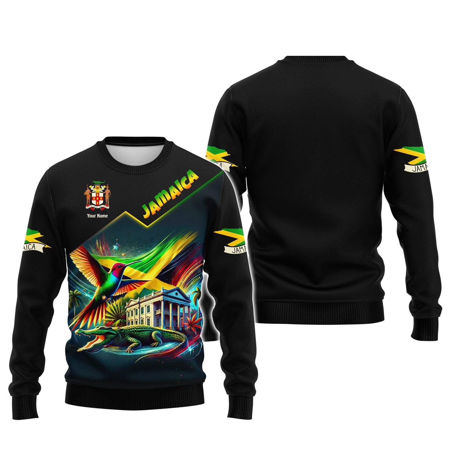 3D Full Print National Pride Of Jamaica Shirts Personalized Name Gift For Jamaican Lovers