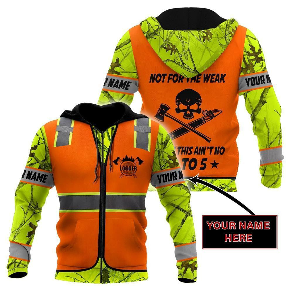 3D Chainsaw Logger Custom Name Unisex Shirts AM102055 - Amaze Style��??��?-Apparel