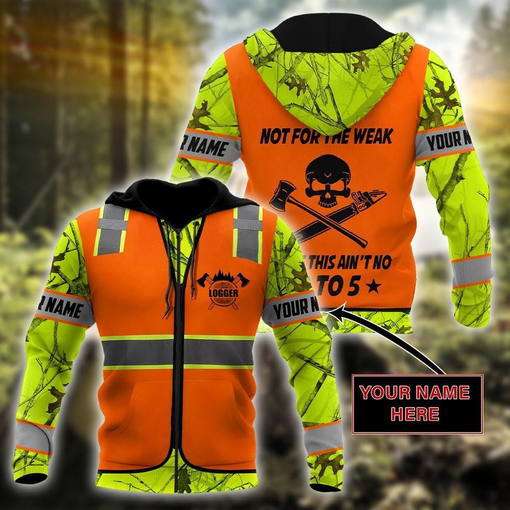 3D Chainsaw Logger Custom Name Unisex Shirts AM102055 - Amaze Style��??��?-Apparel