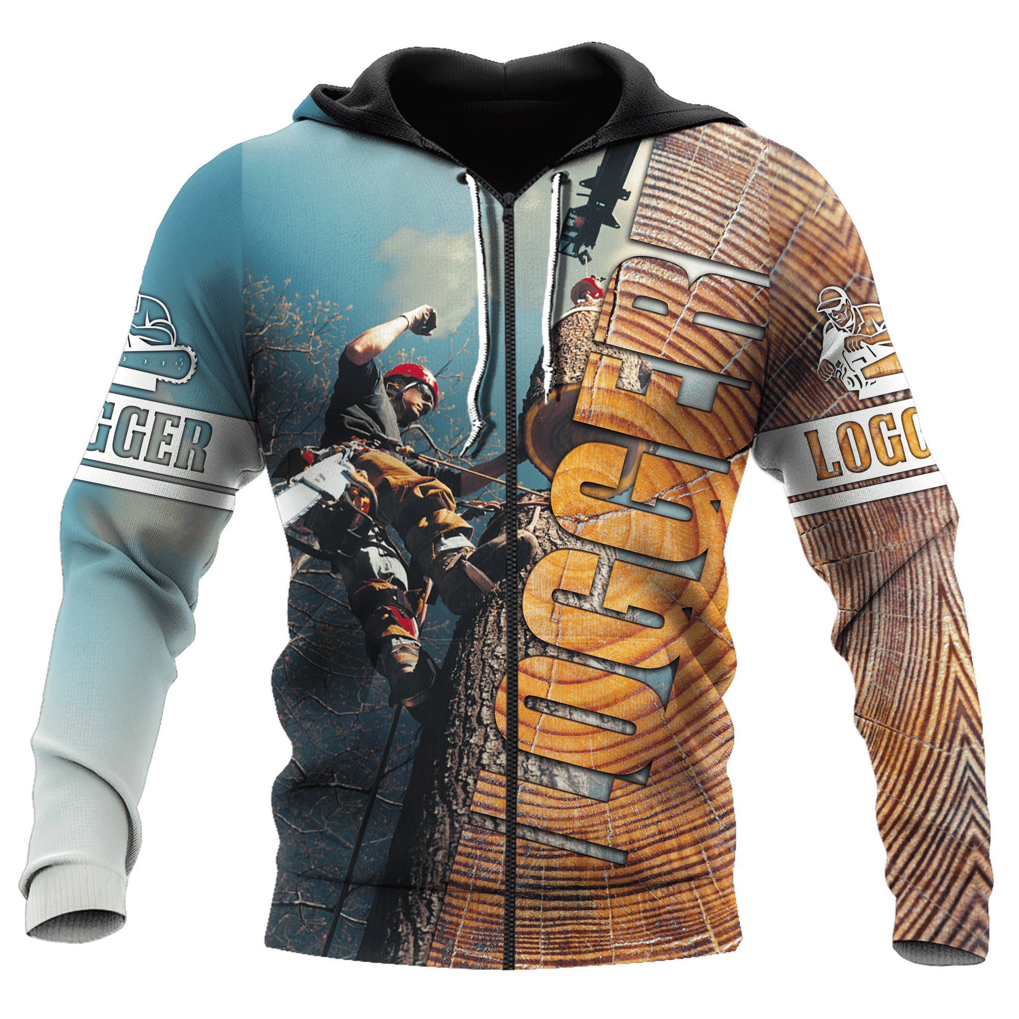 3D Logger Man Unisex Hoodie Pi112030 - Amaze Style��??��?-Apparel