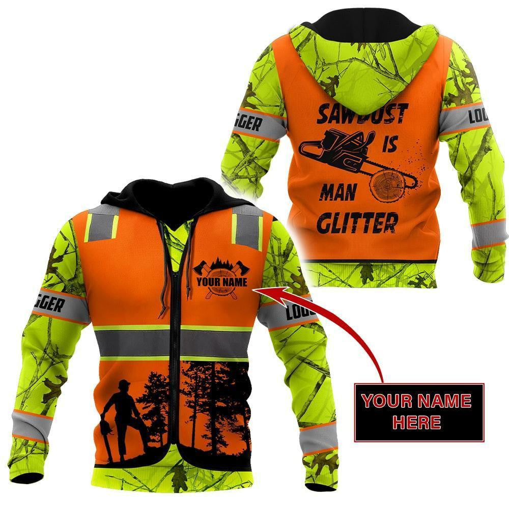 3D Chainsaw Logger Quotes Custom Name Unisex Shirts AM112047 - Amaze Style��??��?-Apparel