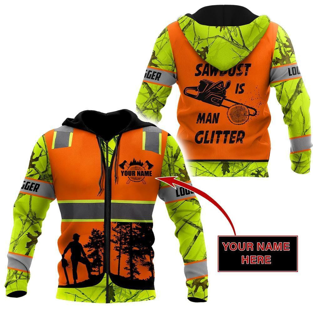 3D Chainsaw Logger Quotes Custom Name Unisex Shirts AM112047 - Amaze Style��??��?-Apparel