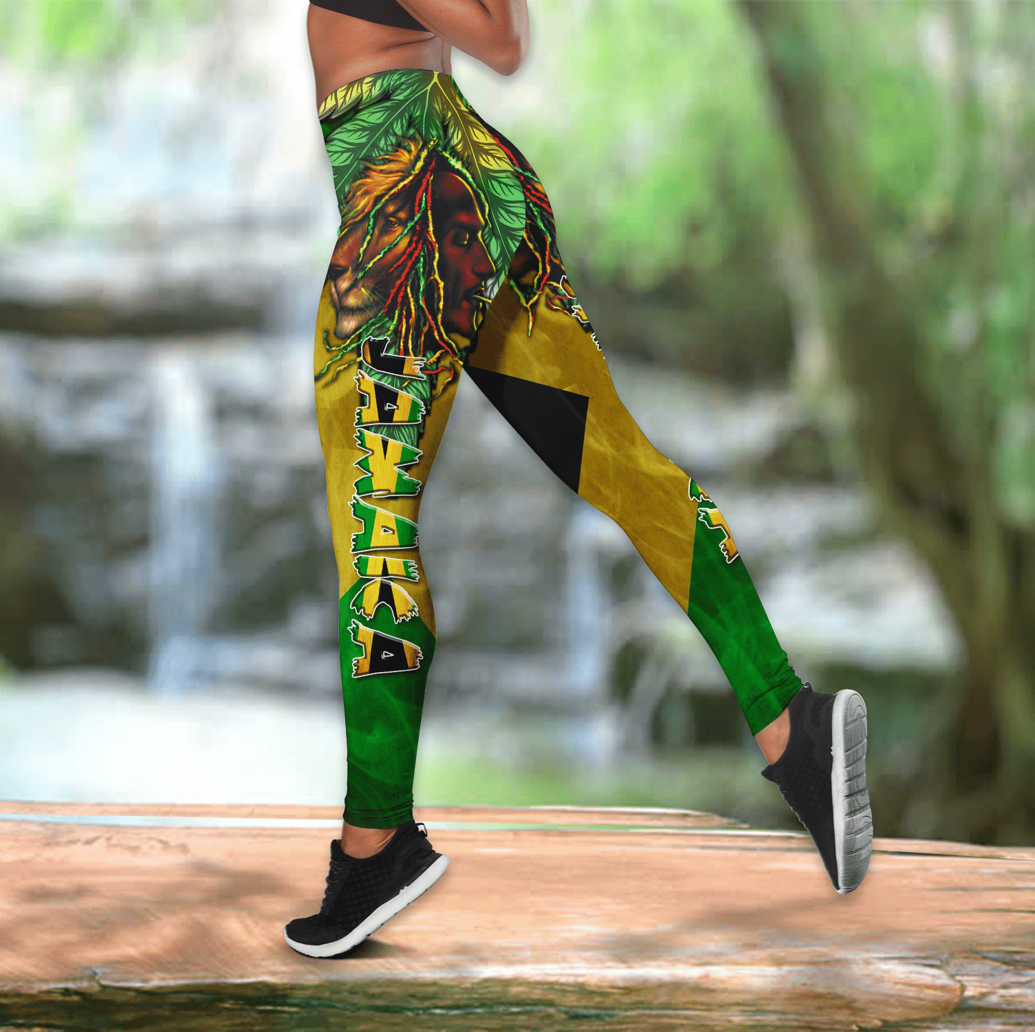 Jamaica legging + hollow tank combo HAC160707S - Amaze Style��??��?-Apparel