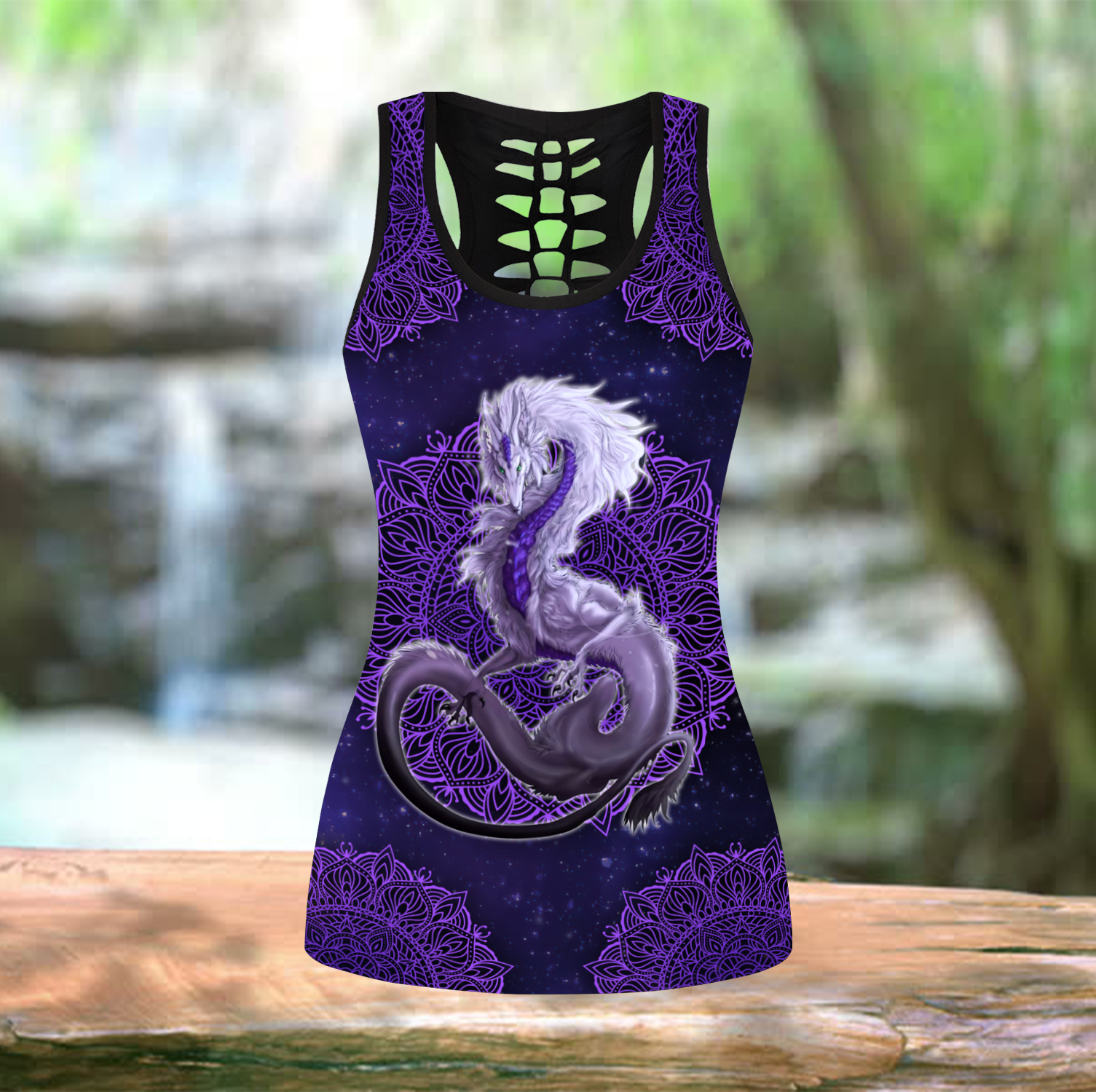 Dragon purple legging + hollow tank combo custom name - Amaze Style��??��?