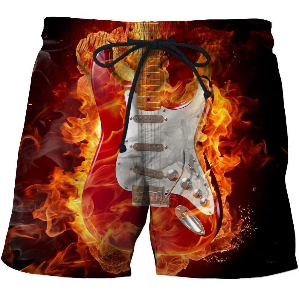 3D All Over Print Fire Guitar Shirts HG - Amaze Style��??��?