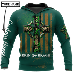 Irish St.Patrick Irish by blood 3d hoodie shirt for men and women custom name - TrendZoneTee