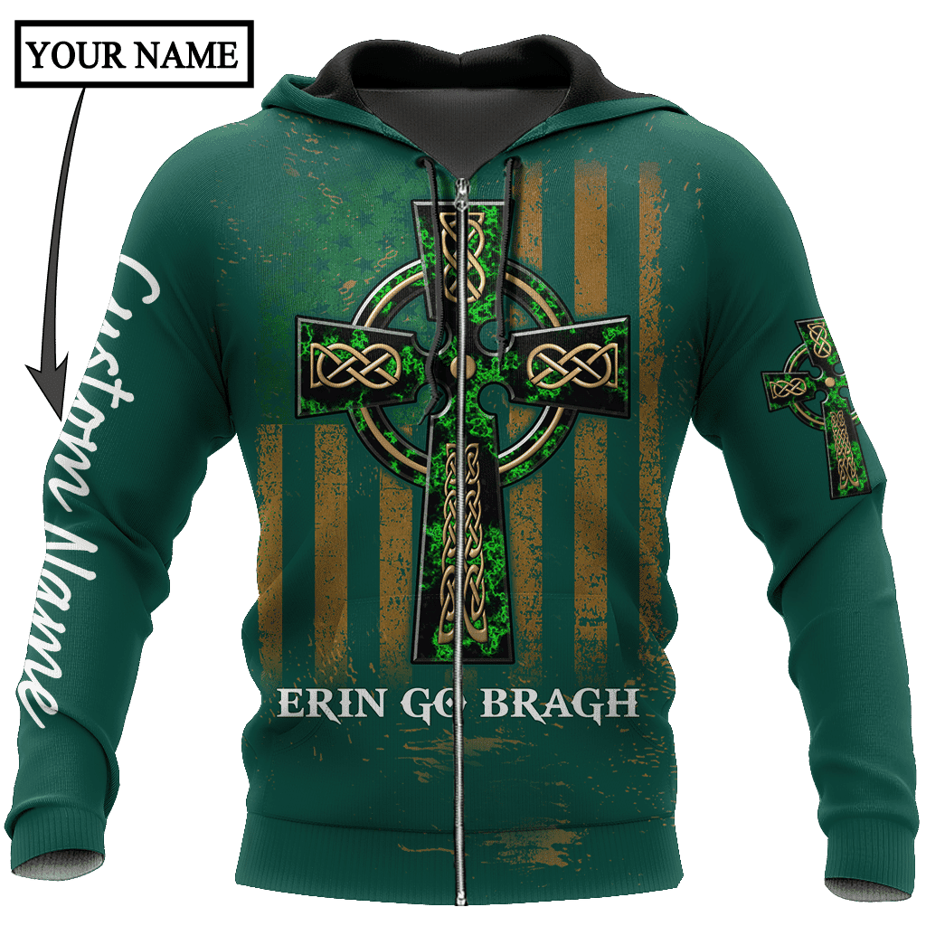 Irish St.Patrick Irish by blood 3d hoodie shirt for men and women custom name - TrendZoneTee