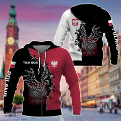 Customize Poland Eagle & Coat Of Arms V2 Unisex Adult Shirts