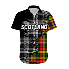 Scottish Tartan Hawaiian Shirt Scotland Modern Crest Tartan LT9