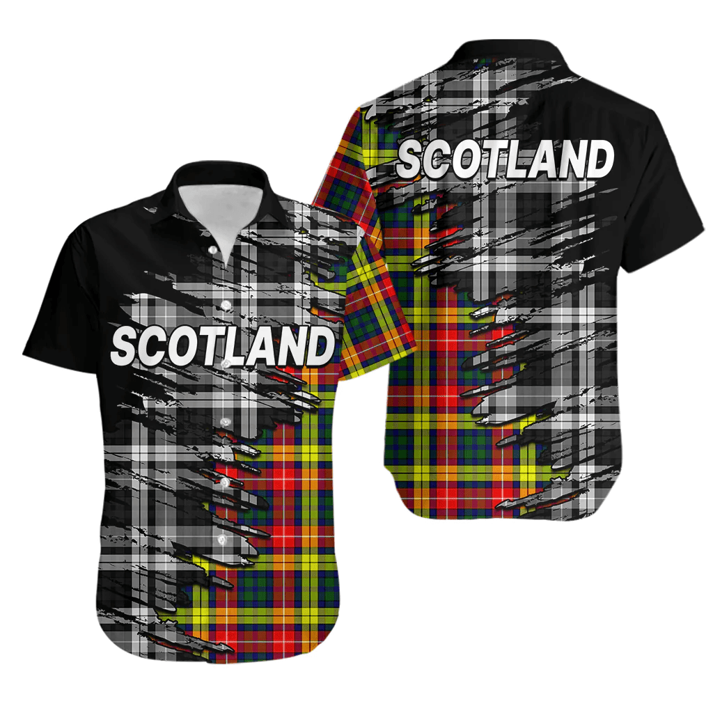 Scottish Tartan Hawaiian Shirt Scotland Modern Crest Tartan LT9