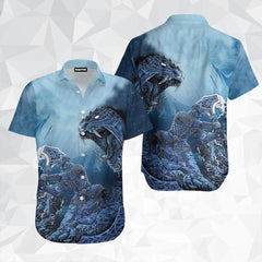 Viking Thor Vs Midgard Serpent Hawaiian Shirt