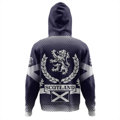 African Hoodie Scotland Pride Saltire Lion Zip Hoodie