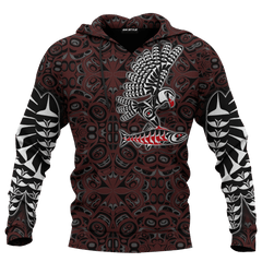 Eagle And Salmon Native American Pacific Northwest Style Customized All Over Printed Hoodie