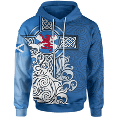 Scotland Celtic Hoodie - Scottish Flag and Lion