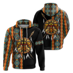 Native American Cherokee Thunderbird Heritage Hoodie LT12