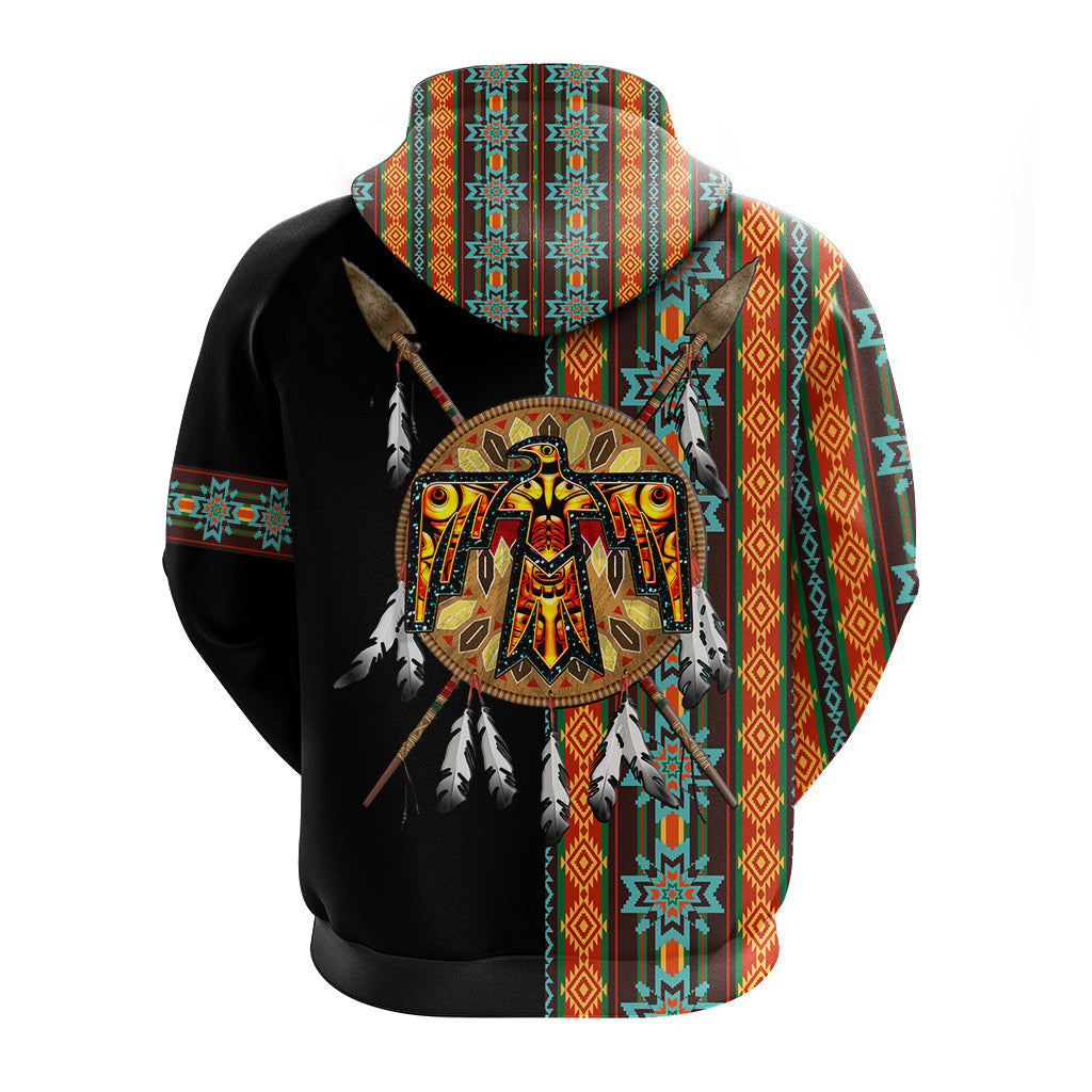 Native American Cherokee Thunderbird Heritage Hoodie LT12