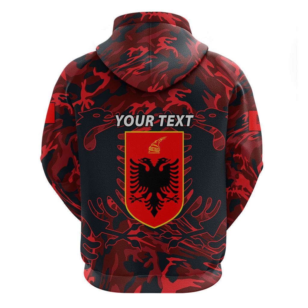 Personalised Albania Hoodie Albanian Golden Eagle Sport Version LT01