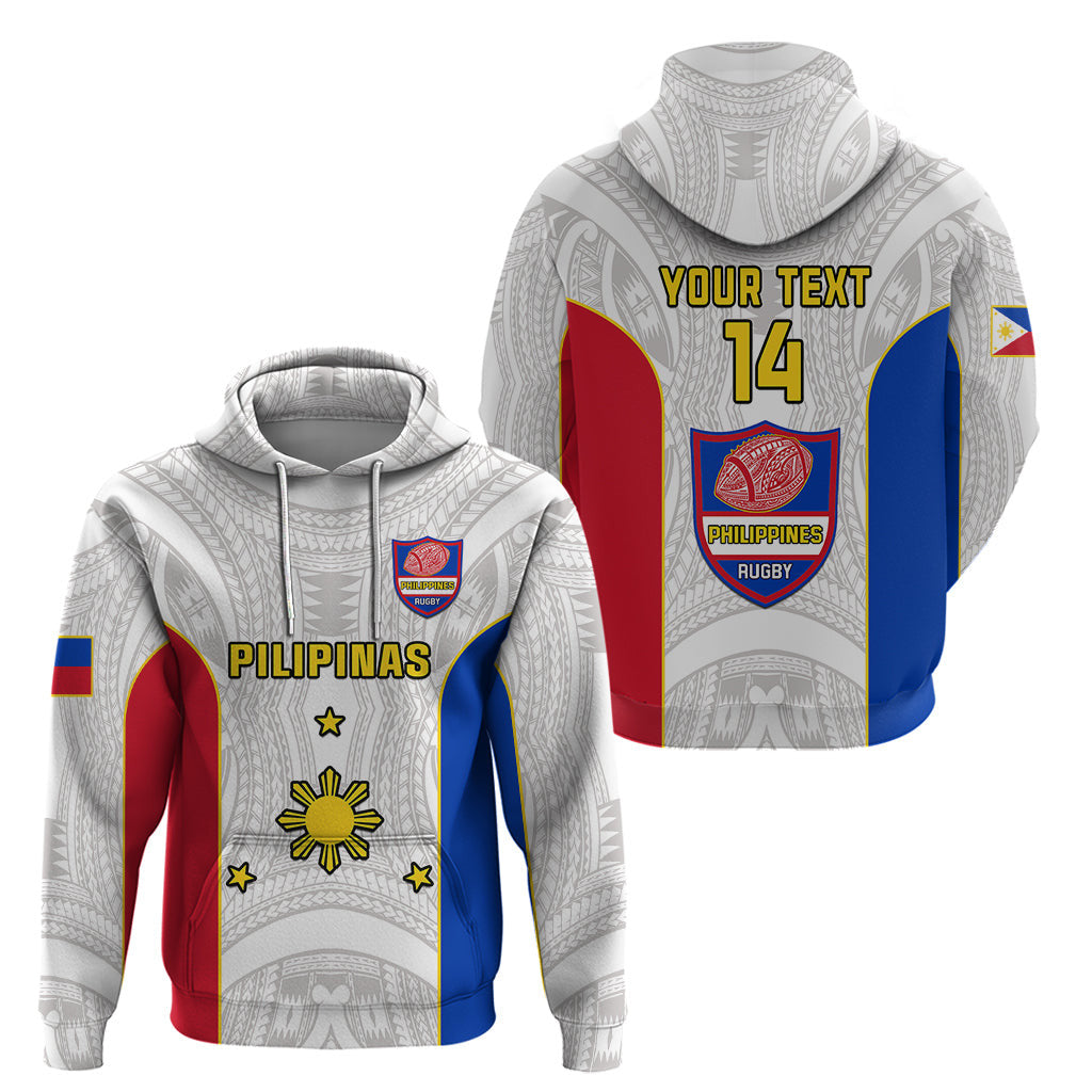 Personalised Philippines Rugby Hoodie Pacific Pilipinas Go Tamaraws LT14