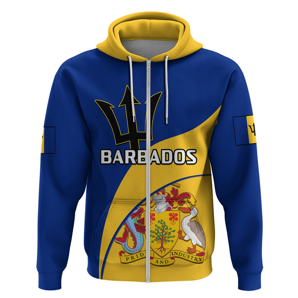 Custom Barbados Hoodie Barbadian Coat Of Arms LT14