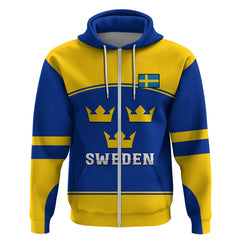 Custom Sweden Hockey 2023 Sporty Style Hoodie LT14