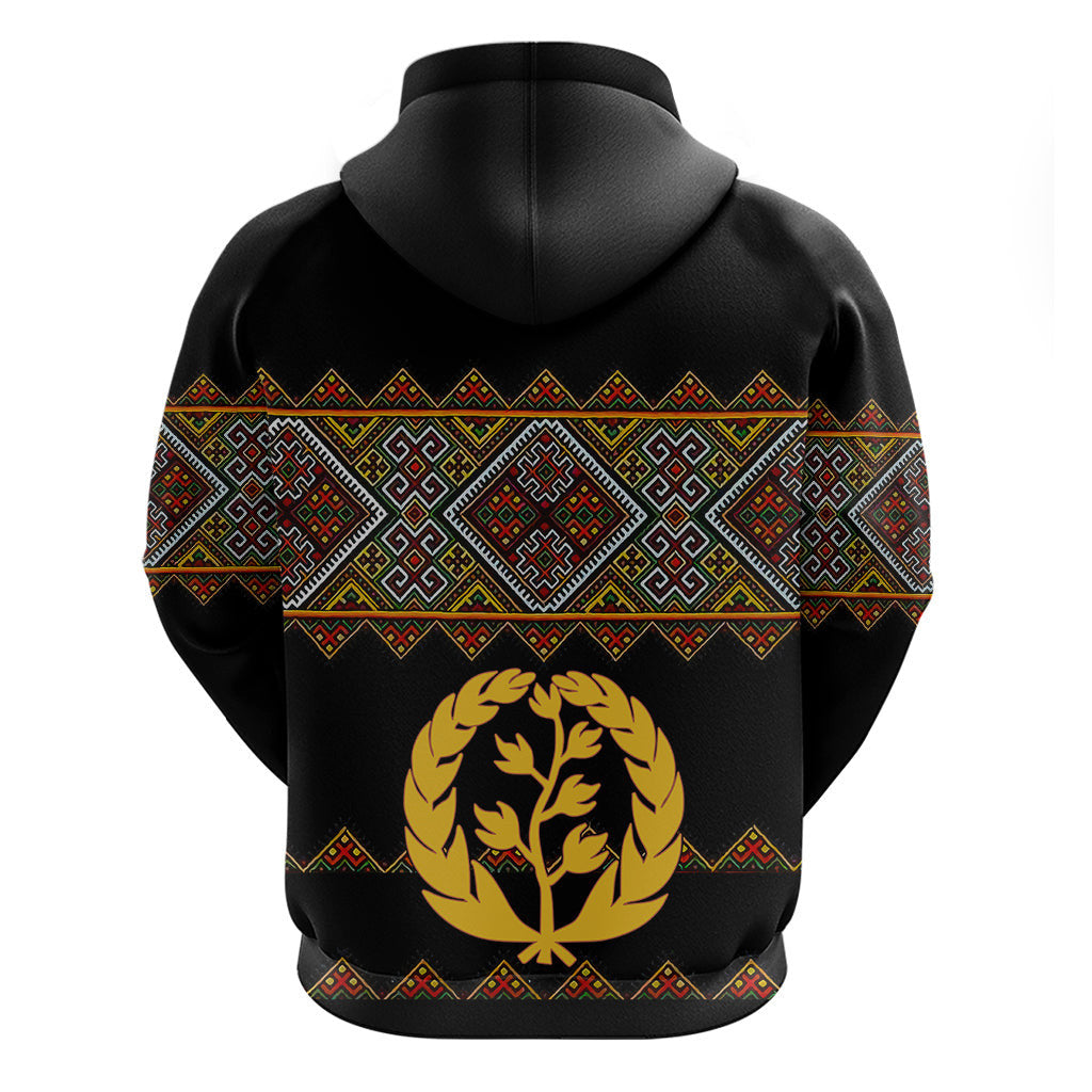 Eritrea Hoodie Tilet Mix Eritrean Cross Black LT7