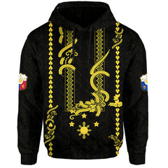 Philippines Hoodie Pechera With Side Barong Patterns LT9