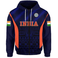 India National Cricket Team Hoodie Men In Blue Sports Style LT9