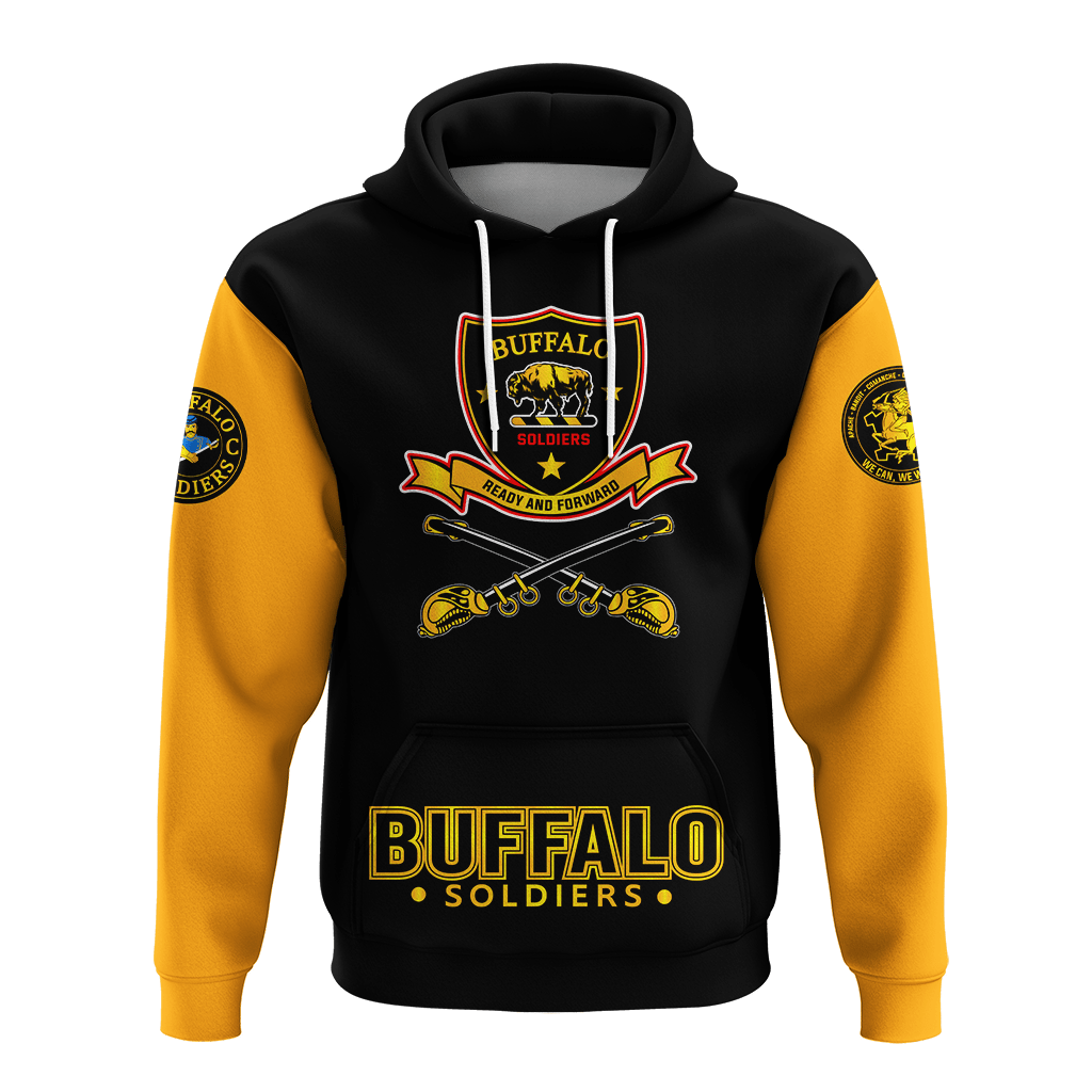 Custom Buffalo Soldiers Hoodie African American Legend Of The Black Soldiers LT2