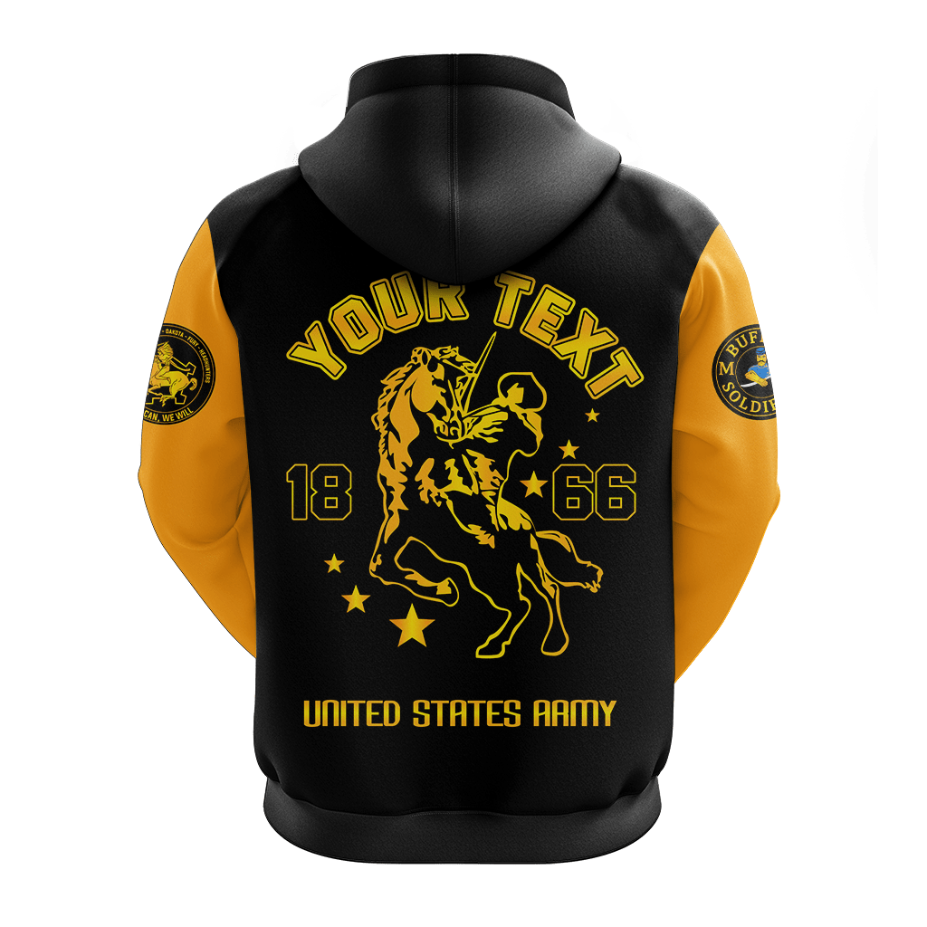 Custom Buffalo Soldiers Hoodie African American Legend Of The Black Soldiers LT2