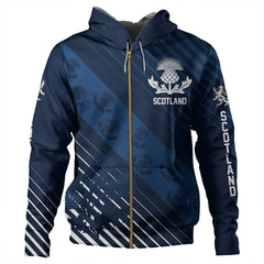 Scotland Thistle Classic Zip 3D Hoodie