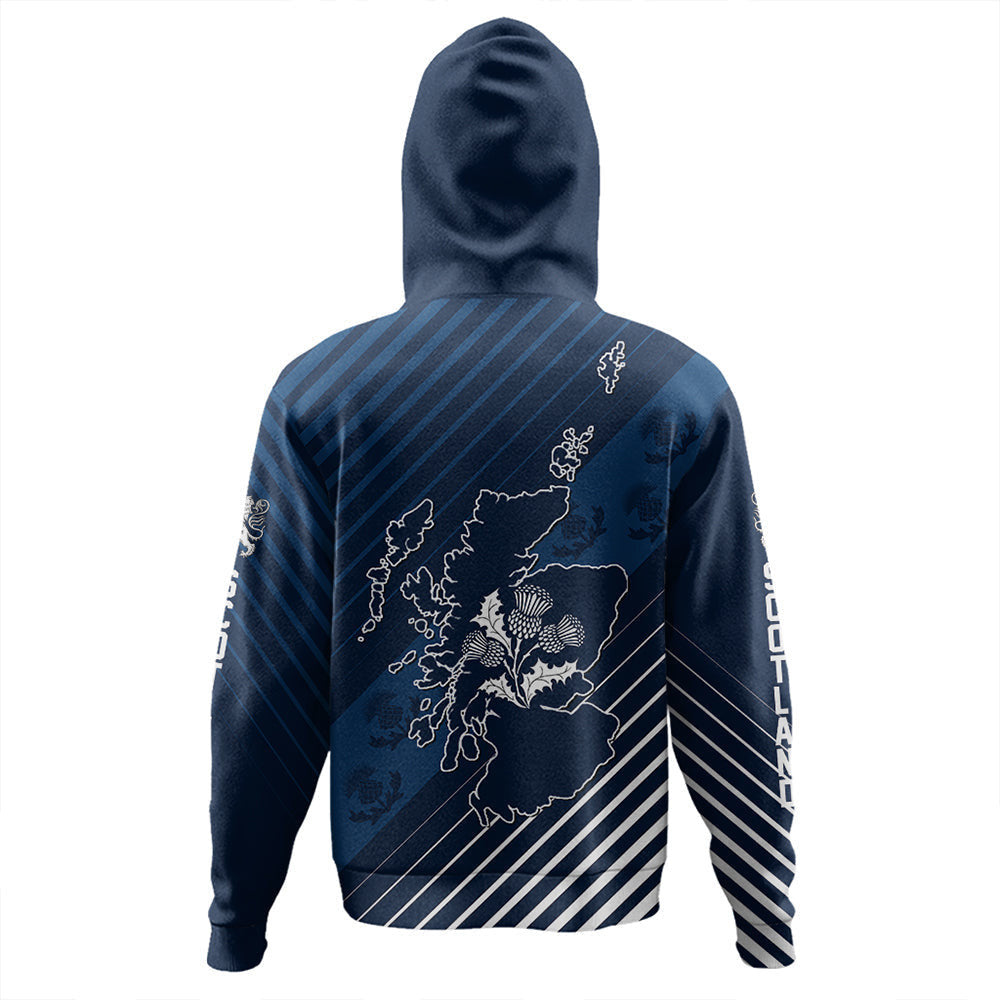 Scotland Thistle Classic Zip 3D Hoodie