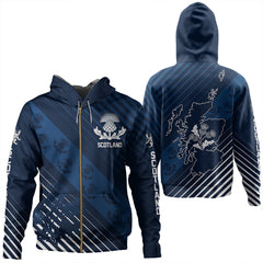 Scotland Thistle Classic Zip 3D  Hoodie