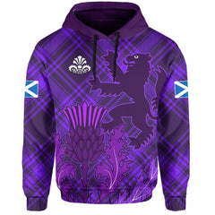 Scotland 3D  Hoodie Thistle Scottish Be Unique