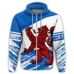 Scotland Lion Style Zip 3D Hoodie