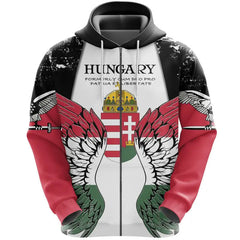 Hungary Turul Wings Zip 3D  Hoodie