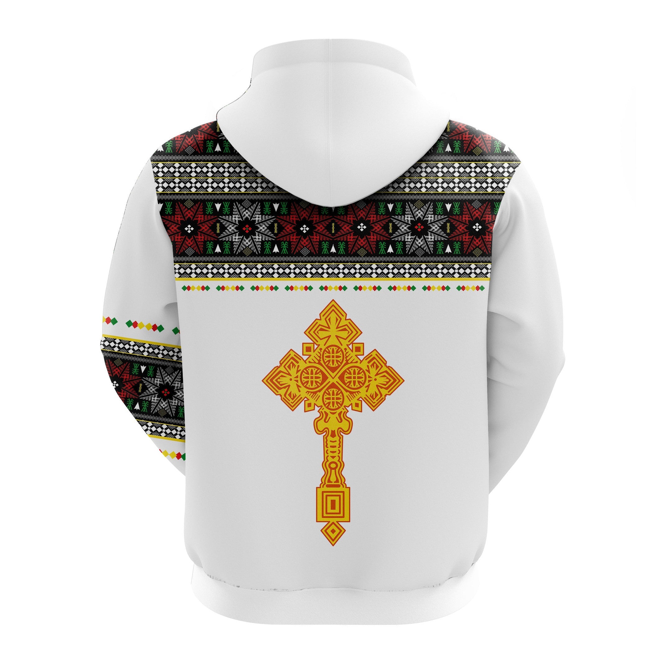 Ethiopia Tibeb Zip 3D Hoodie Ethiopian Cross Fashion