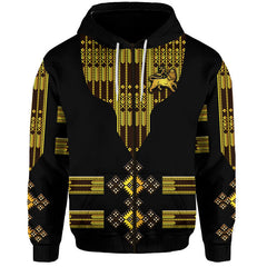 Ethiopia 3D Hoodie Ethiopian Lion Of Judah Tibeb Vibes Black