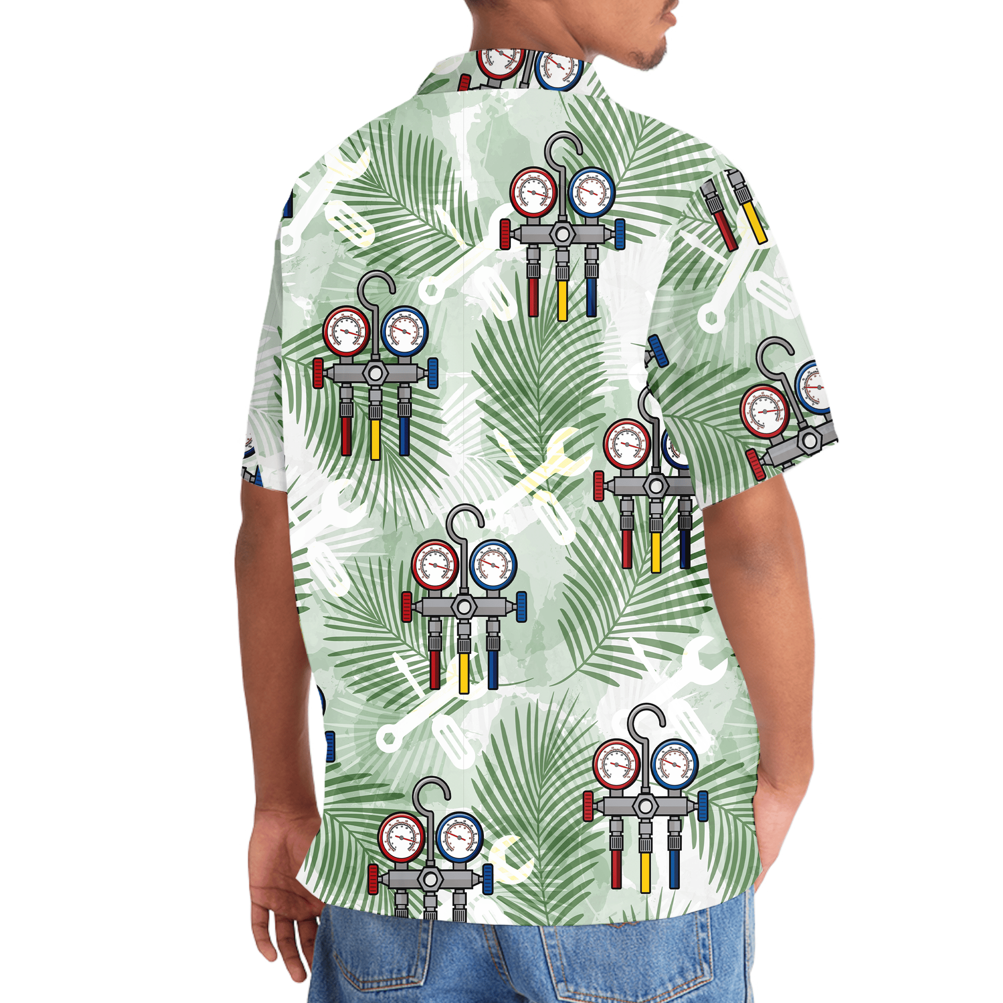 Awesome HVAC Techician Tropical Hawaiian Shirt