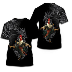 VIking Rooster All Over Print Shirt